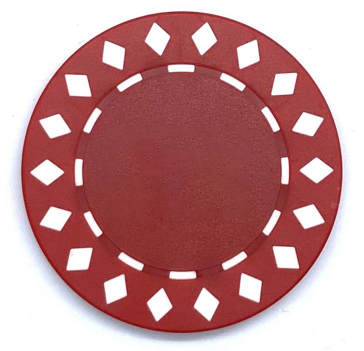 Poker Chips: Diamond, 8.5 Gram, Red main image